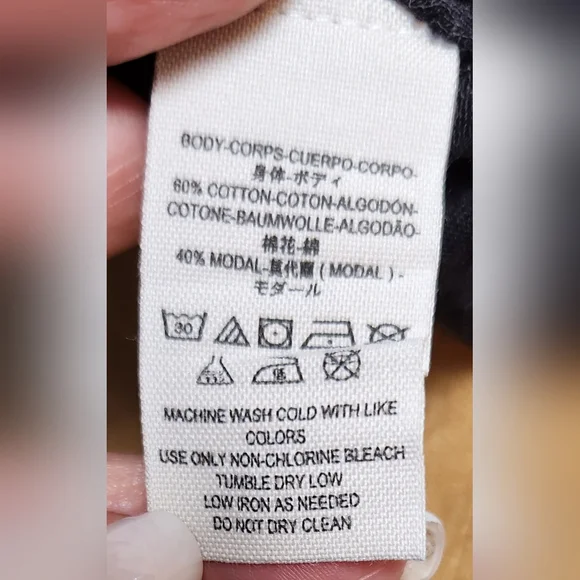 WE THE FREE Charcoal Black One Shoulder Short Sleeve Top EUC - Picture 6 of 6